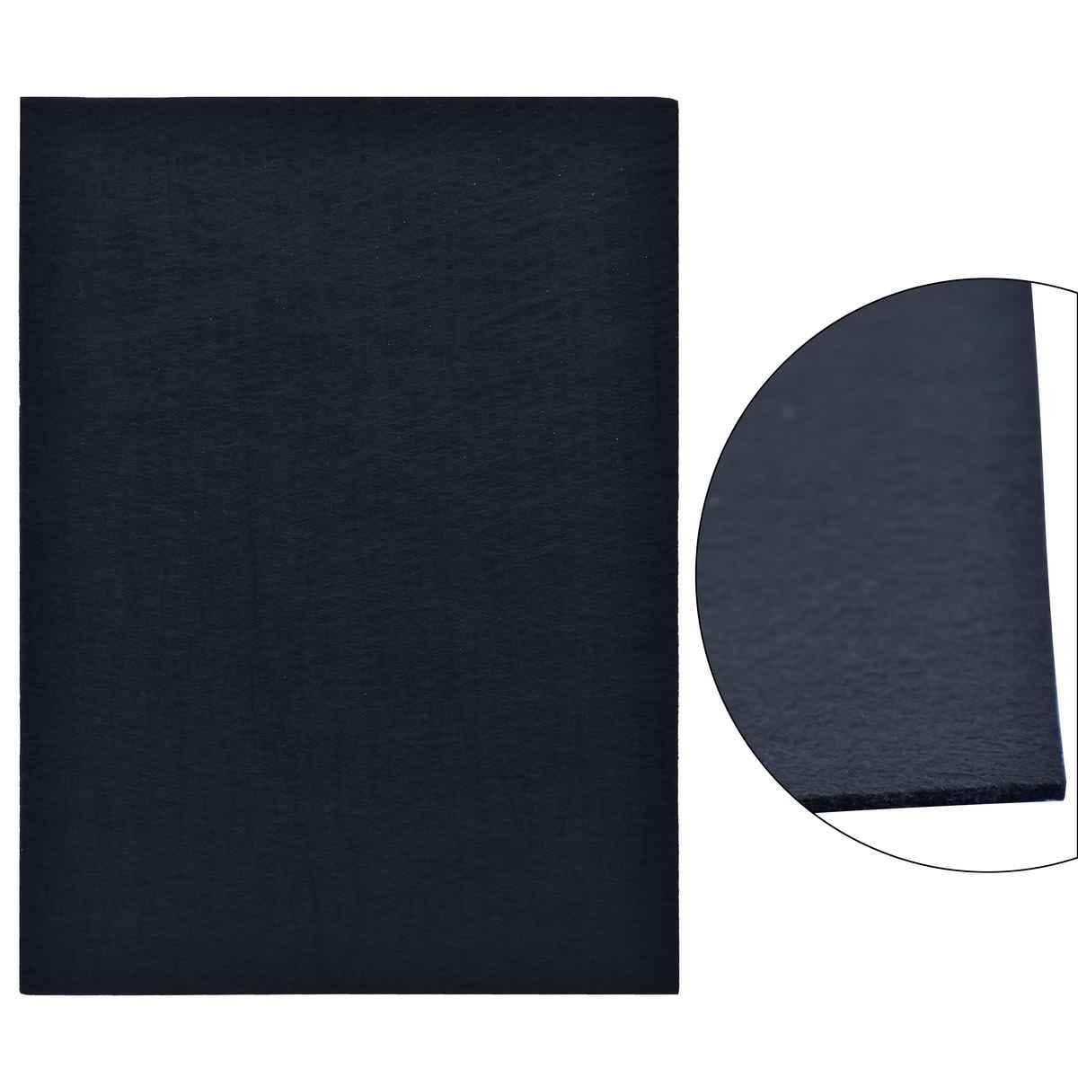 A4 Nonwoven Felt Sheet 3 MM 1 Pcs Black Colour A4NF3MM-1
