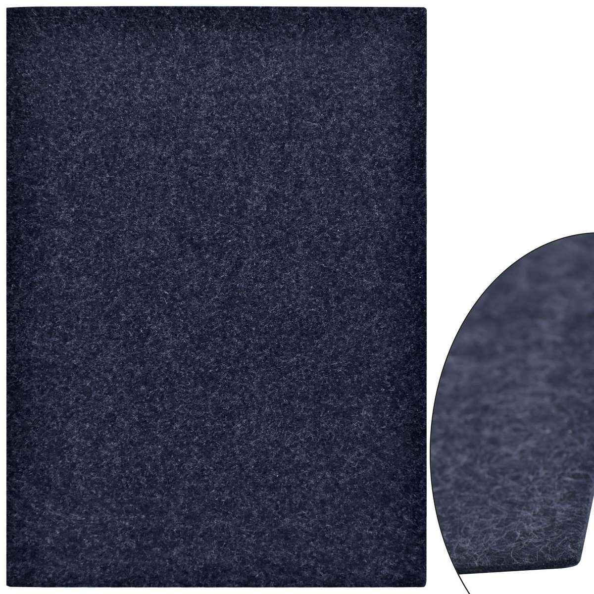 A4 Nonwoven Felt Sheet 3 MM 1 Pcs Black Gray Colour A4NF3MM-8