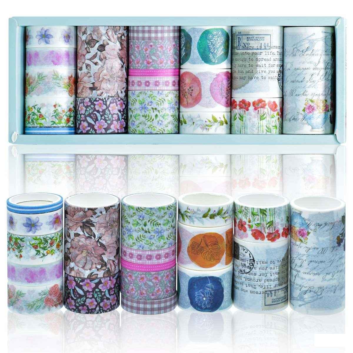 Craft Decorative Tape Washi 2M 18Pcs Box Masking Tape HANDJOY