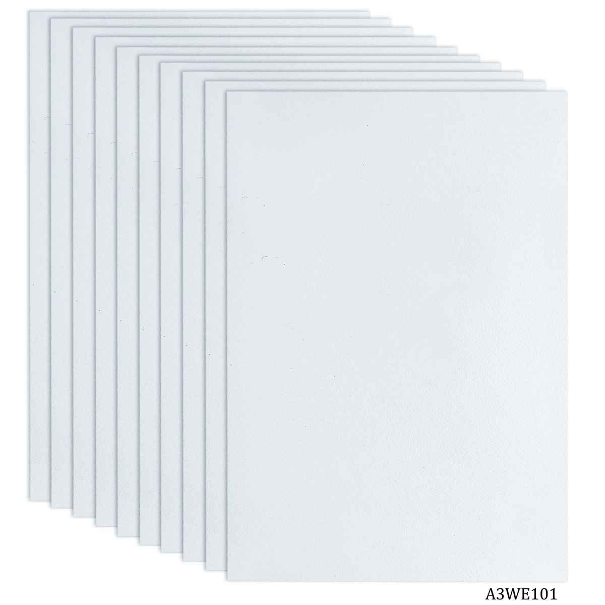 A3 Nonwoven Felt Sheet White Color 10 Sheets 101 A3WE101