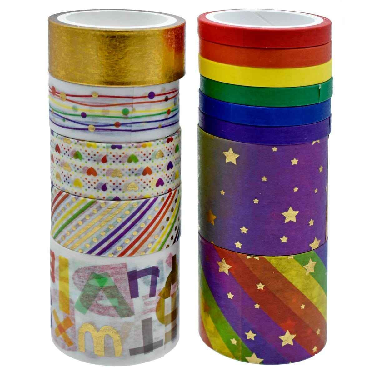 Craft Decorative Tape Washi Tape 13 PCS (Size: (15mmx5m) (5mmx5m) (30mmx5m)) PT-13PCP