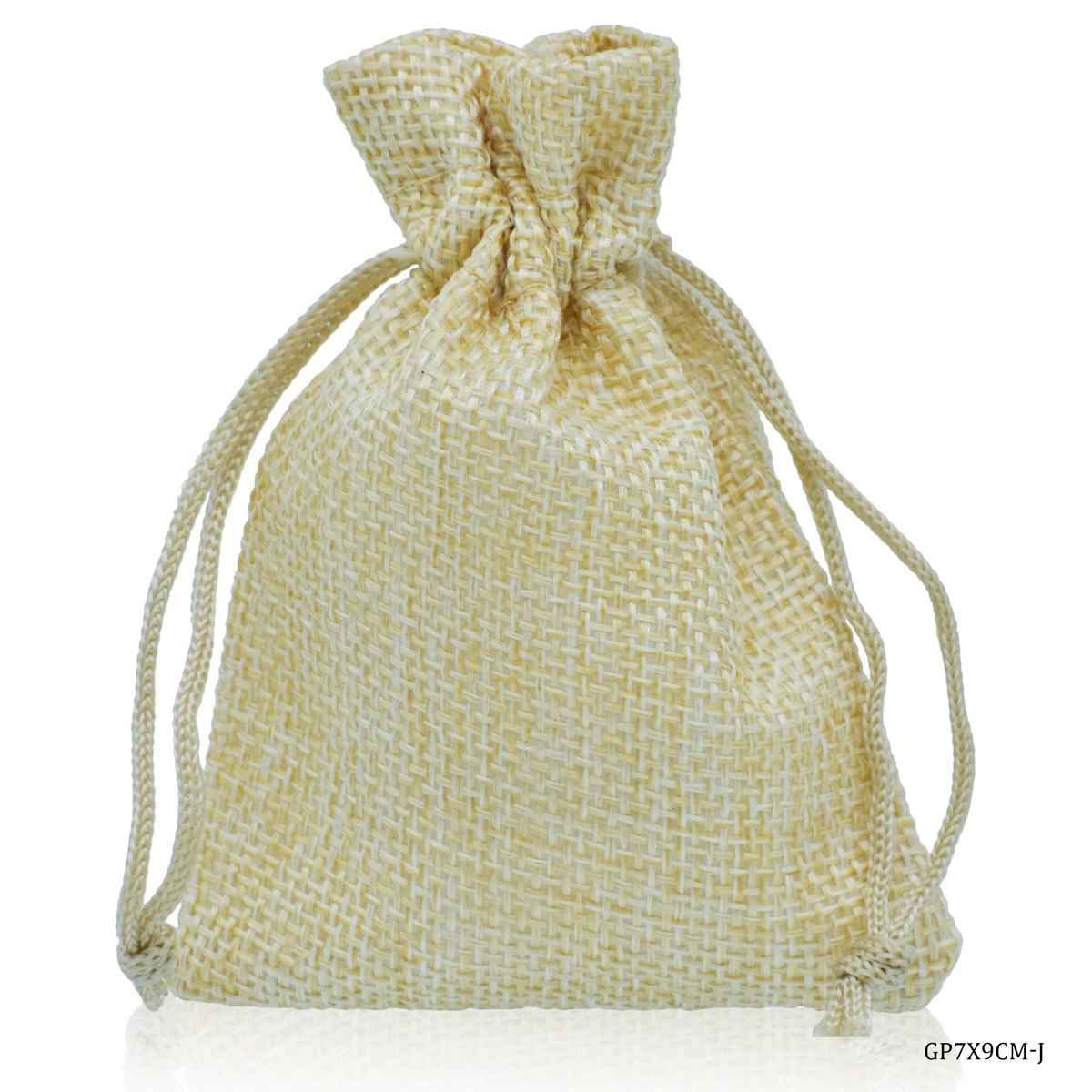 Gift Pouch Potli Cloth Jute Colour 7X9 cm Small 1pc GP7X9CM-J