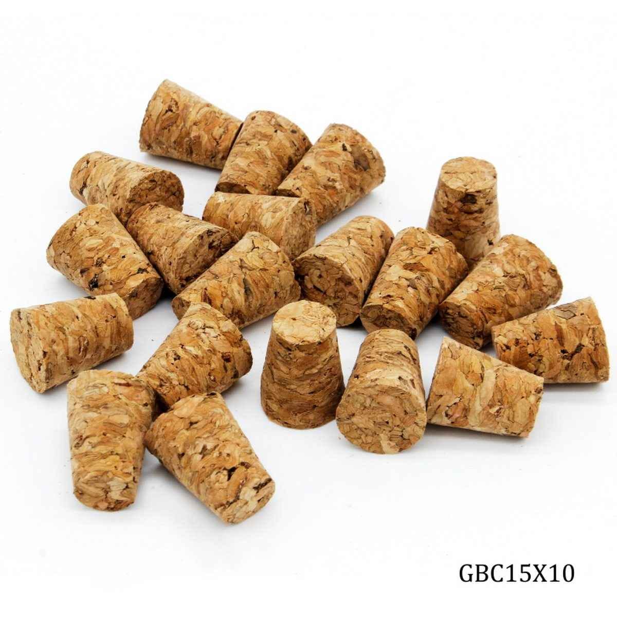 Message Glass Bottle Cork Stopper 19mm 20 pcs Set GBC15X10