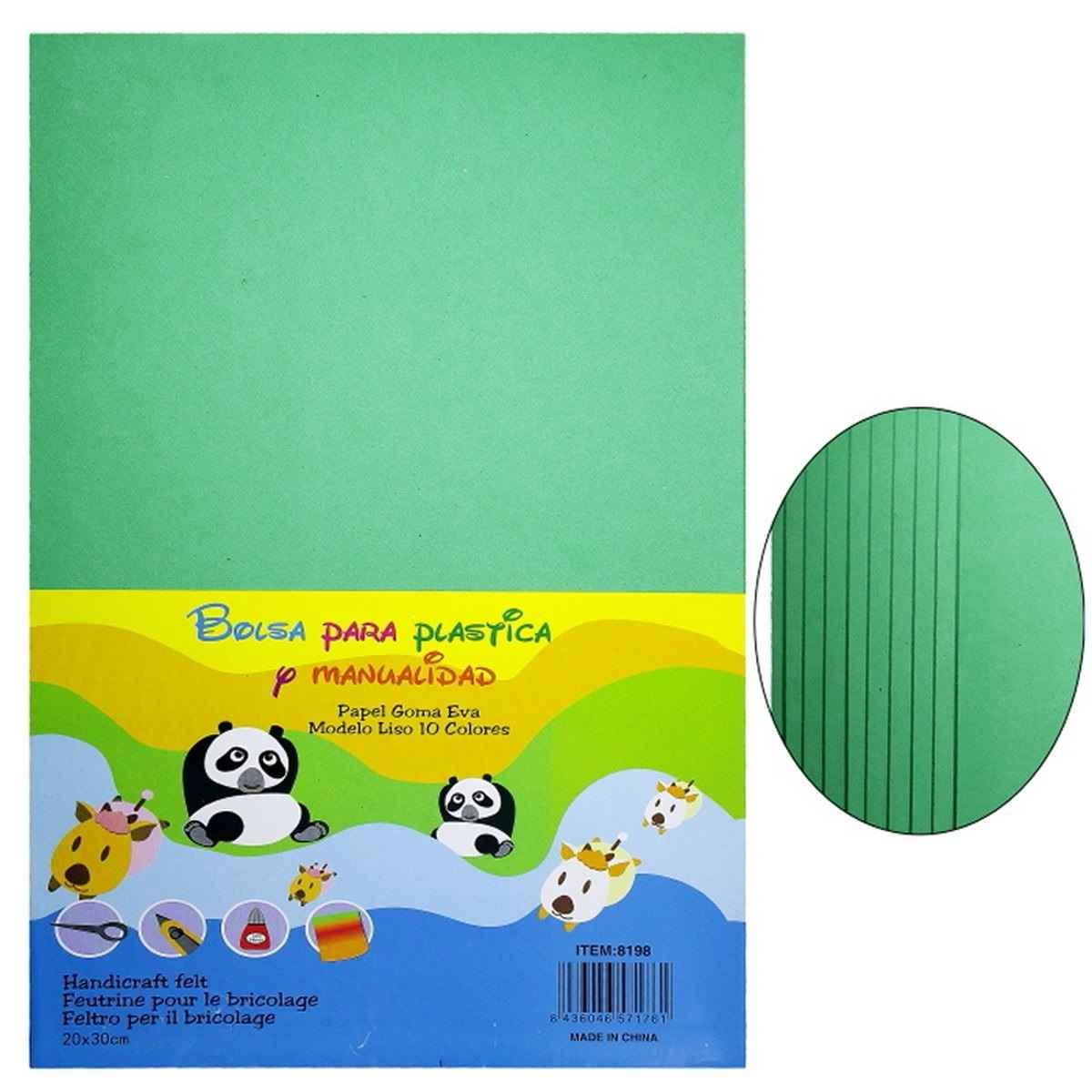 A4 Foam Sheet Without Sticker Pack of 10 Sheet Green 8198GN