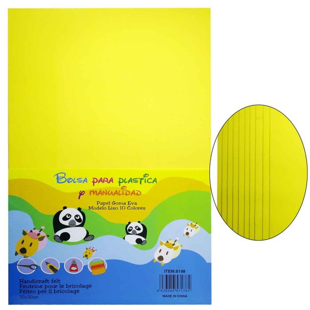 A4 Foam Sheet Without Sticker Pack of 10 Sheet Yellow 8198YW