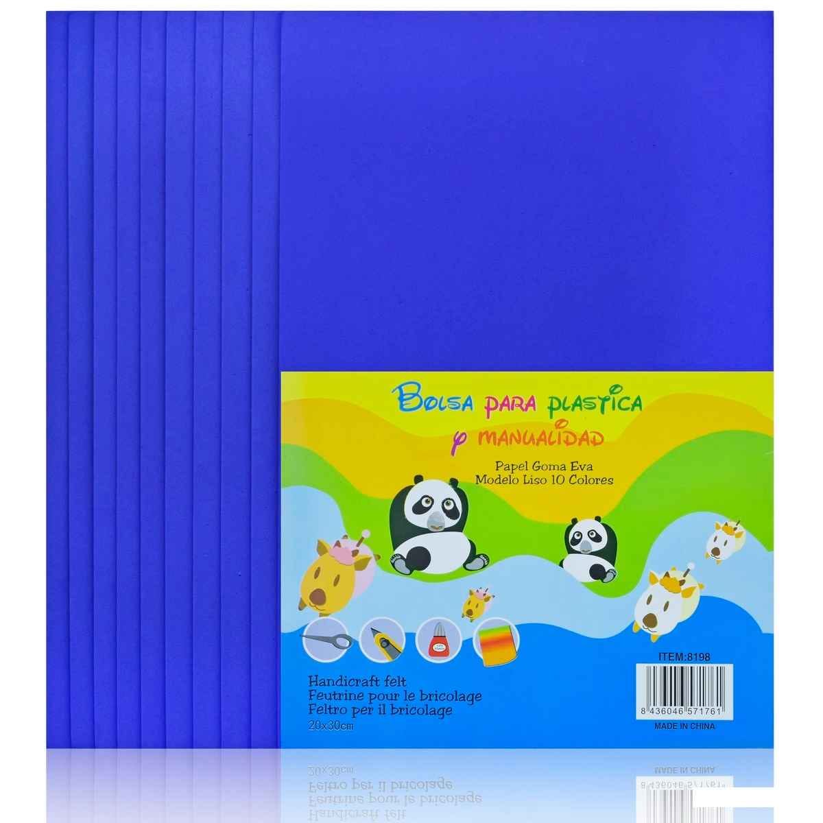 A4 Foam Sheet Without Sticker Pack of 10 Sheet Dark Blue 8198DBL