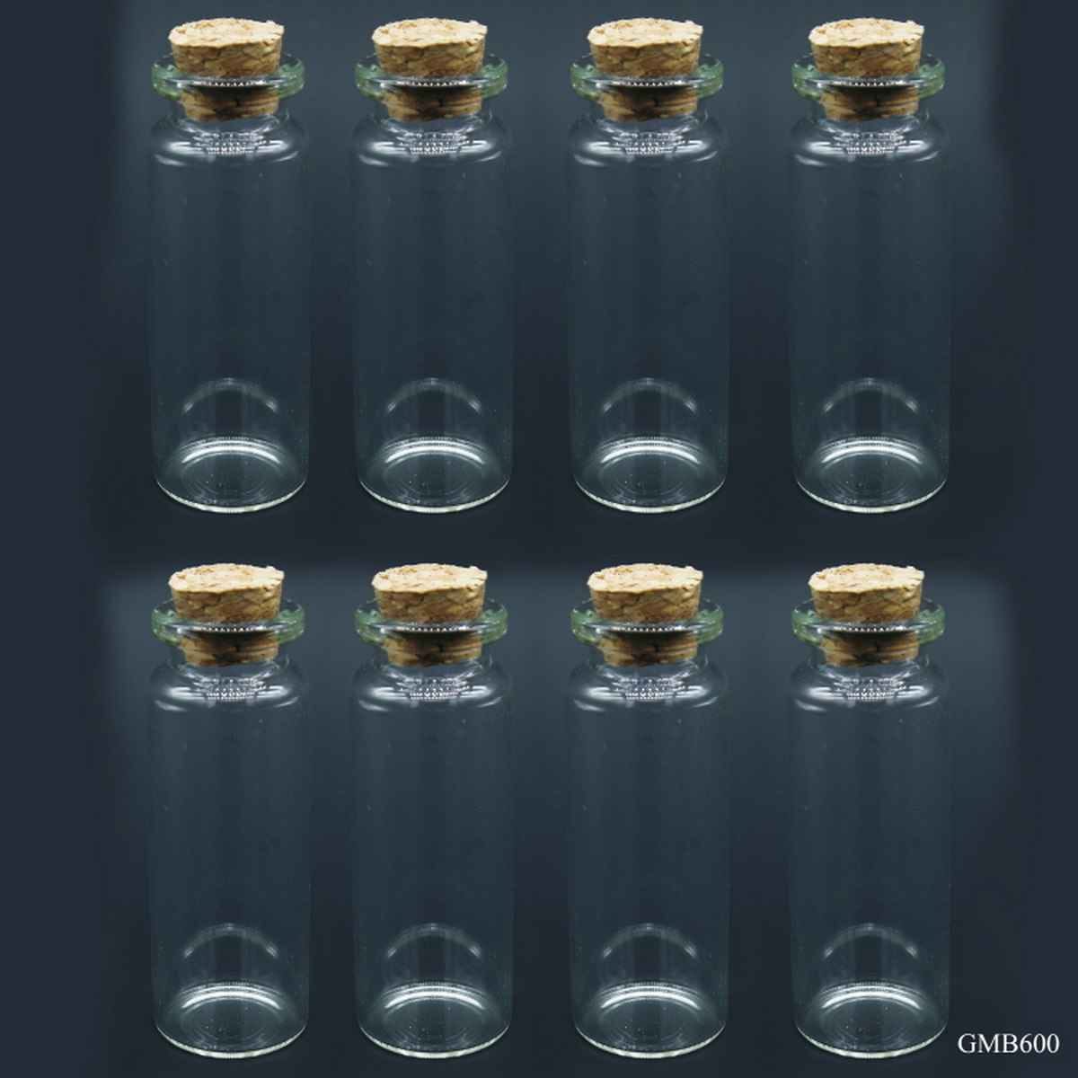 Mini Glass Message Bottles with Cork 22X60MM 8 pcs Set GMB600