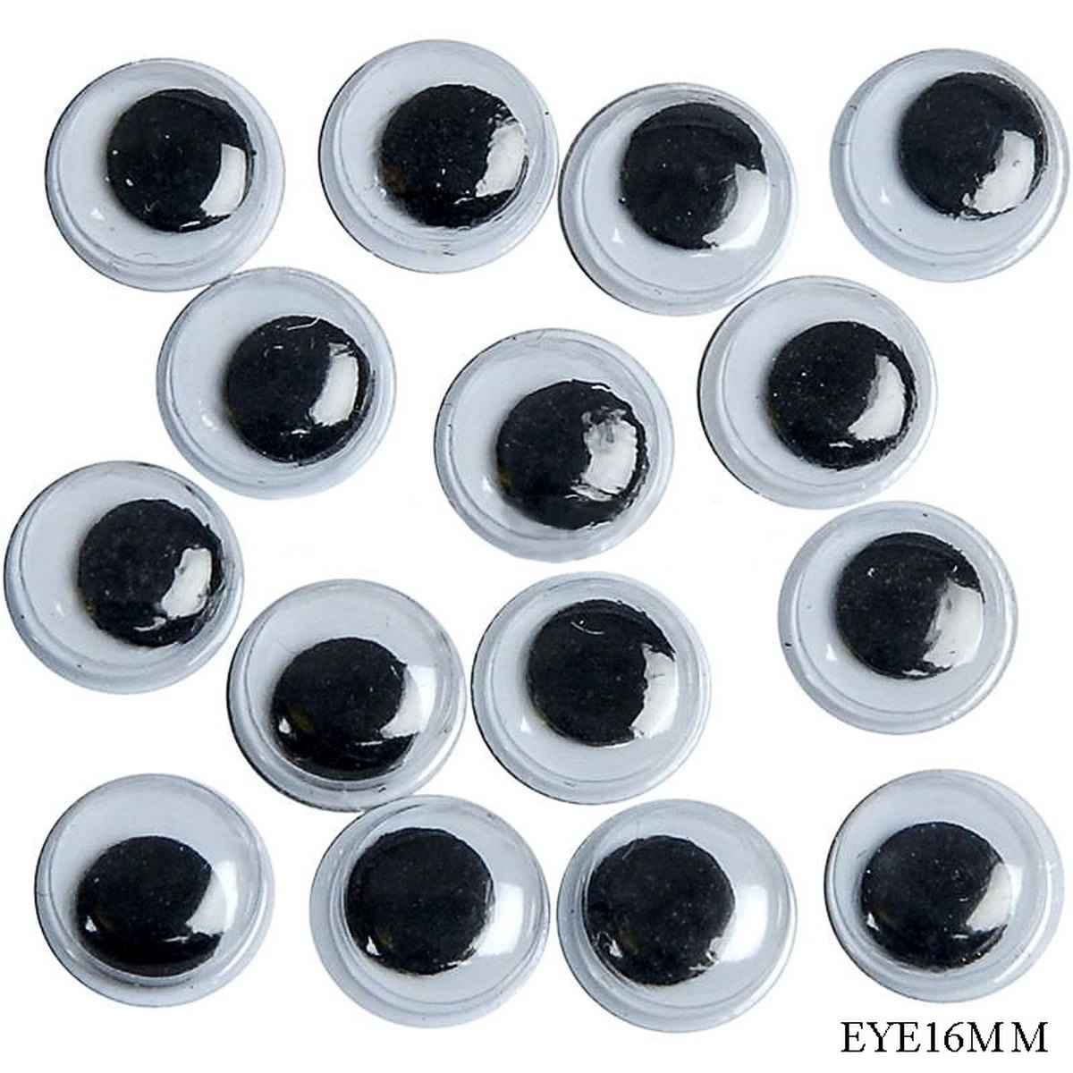 Crafts Googly Eye 16MM 60 Pcs EYE16MM