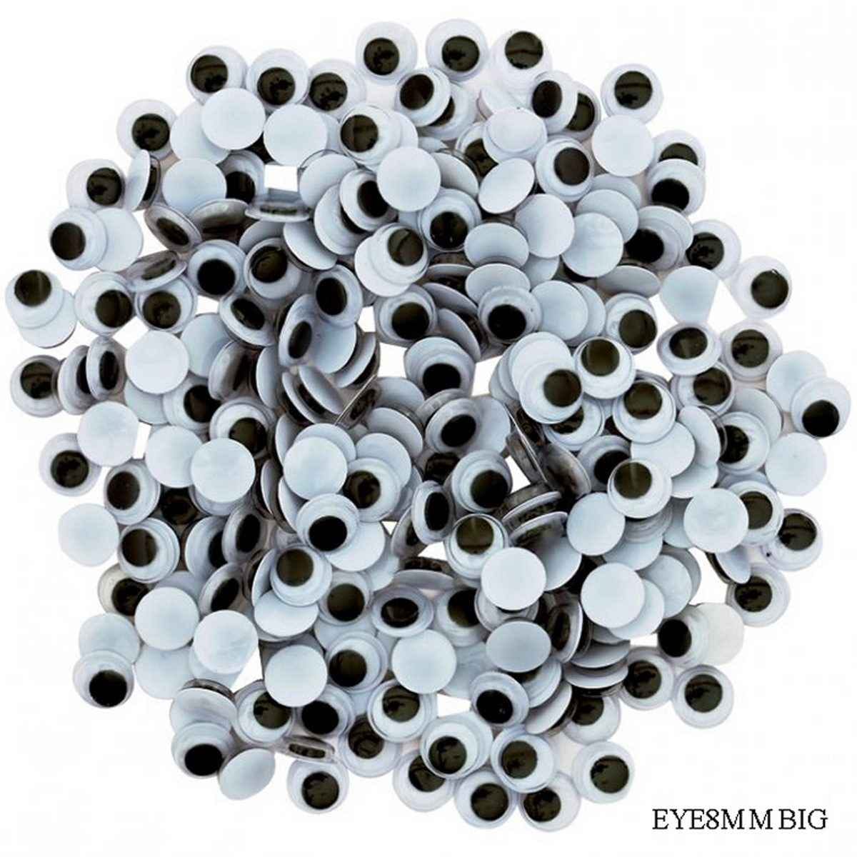 Crafts 8MM Googly Eye Big Pkt 10000 Pics Approx. EYE8MM