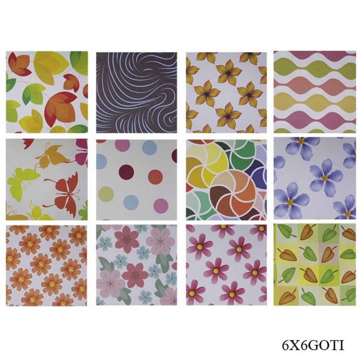 Colourful Design Origami Paper 6X6 24 Sheets 6X6GOTI