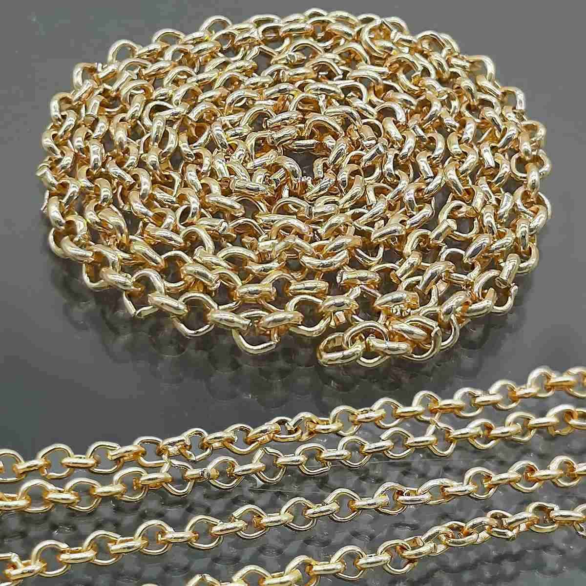 Imitation Jewellery Chain 1 Pc Big Gold Colour IJCG00