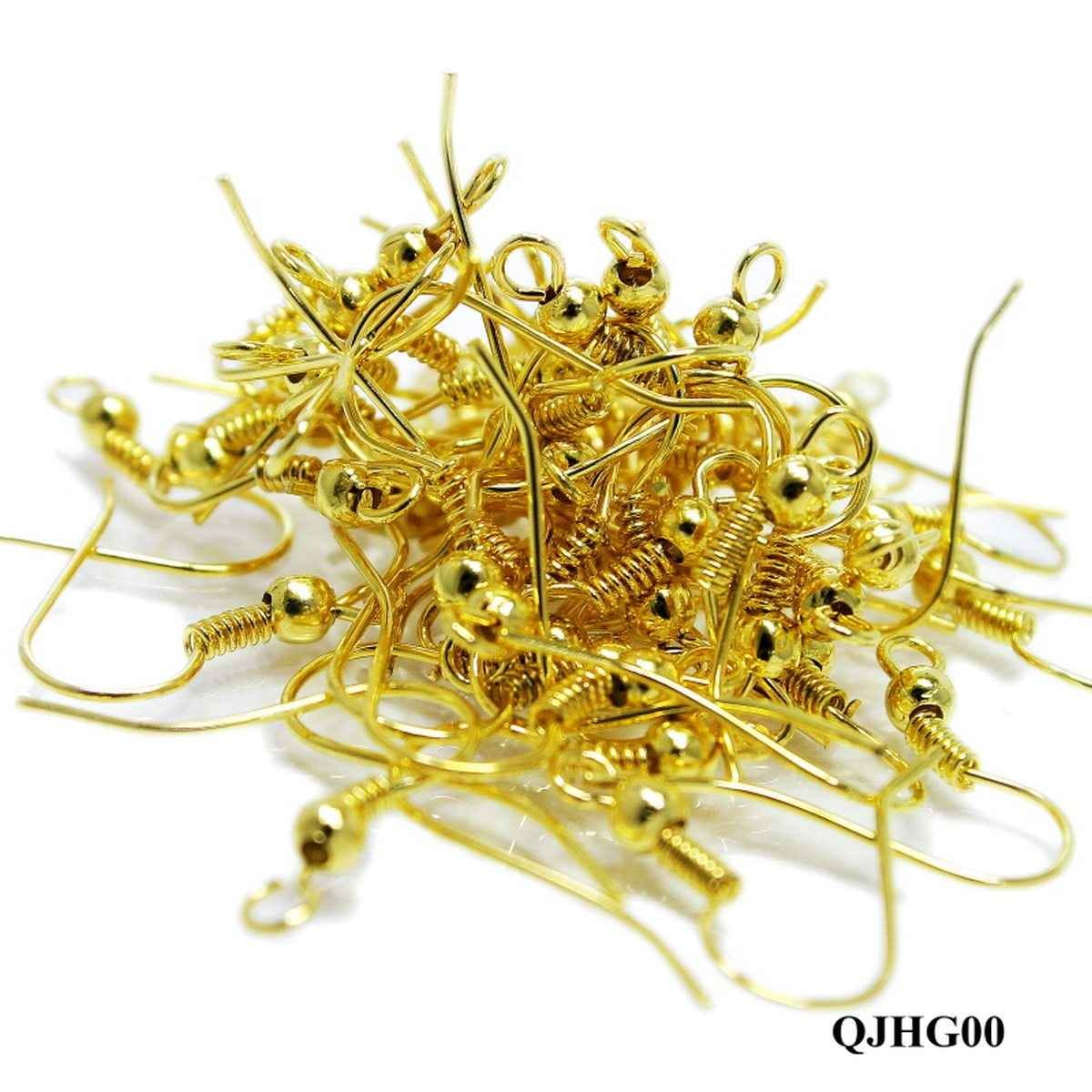 Jewellery Quilling Hooks Golden 75 Pcs 20MM Long 15 gram QJHG00