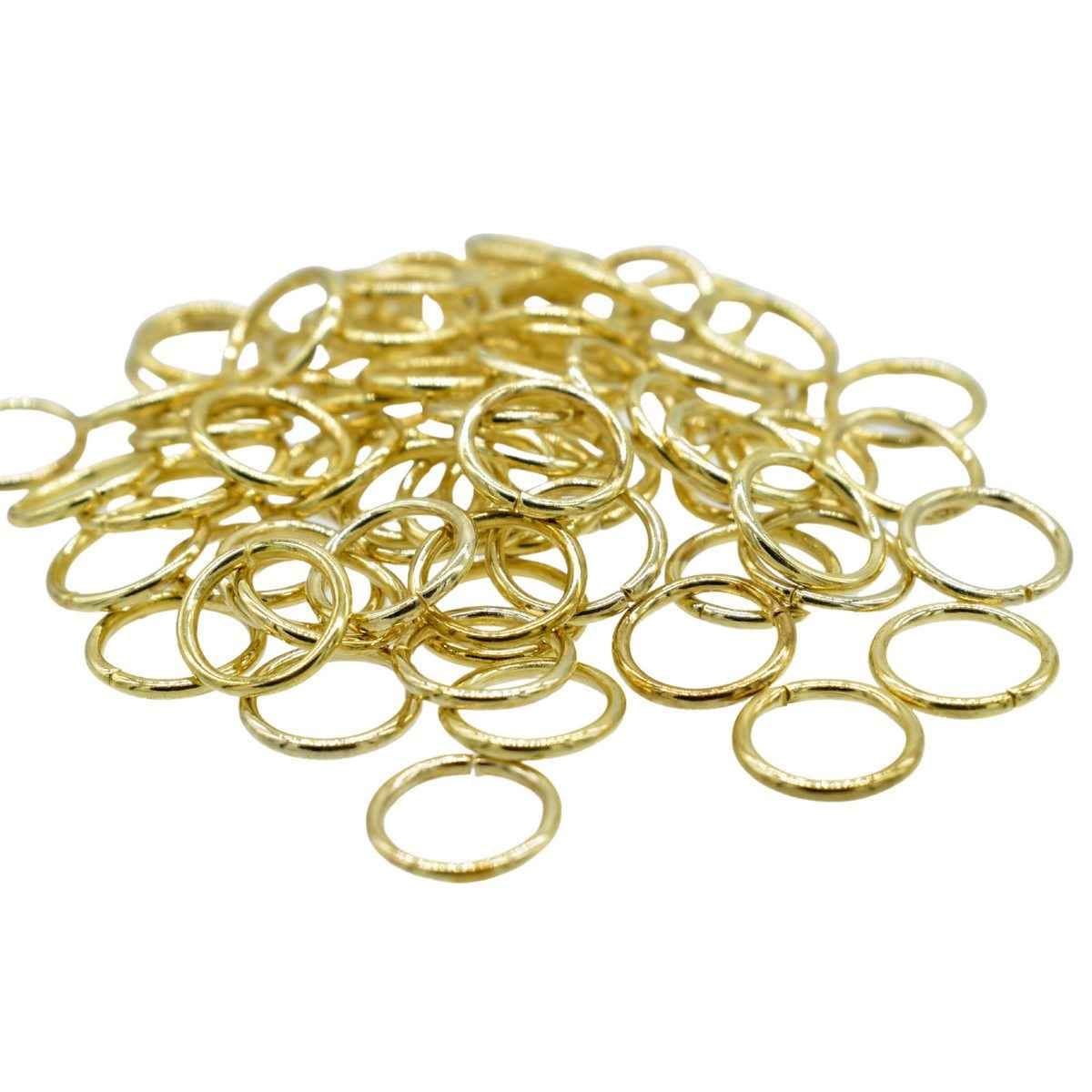 Jewellery Quilling Gold Jump Ring 10MM 20 Gram 70 Rings QJRGG01