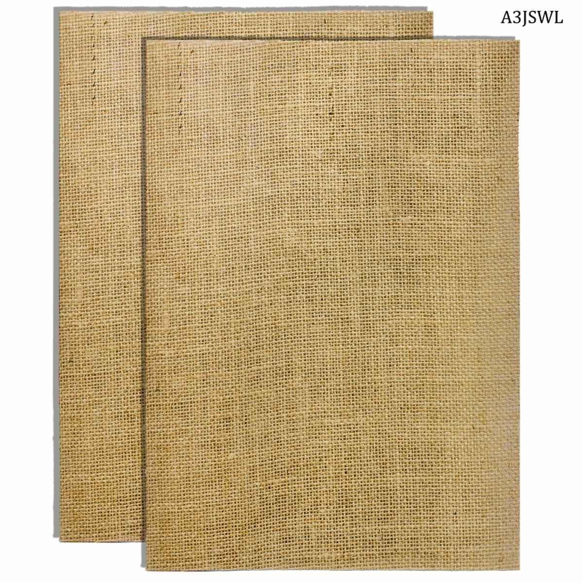 A3 Laminated Jute Sheet With Natural Colour 2 Pcs A3JSWL
