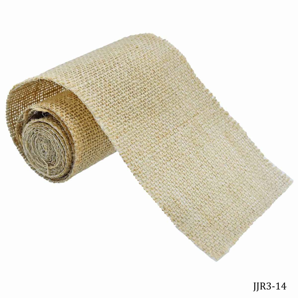 Jute Roll Jute Lace Natural Colour 3 Inch Wide 1 meter Long JJR3-14