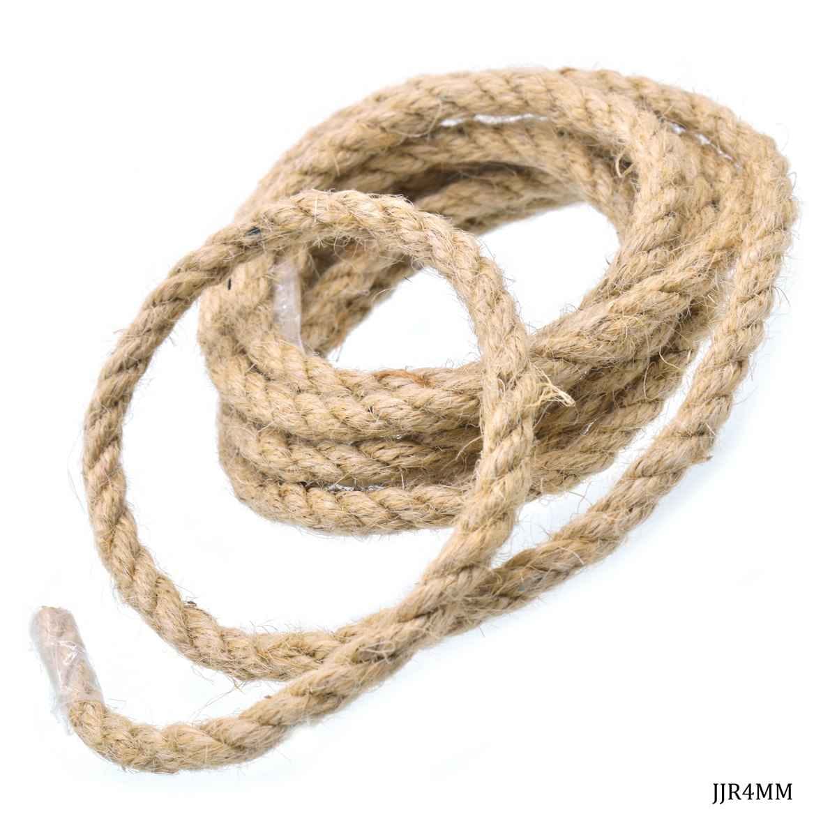 Natural Jute Rope 4MM Thick 2 Meter Long JJR4MM