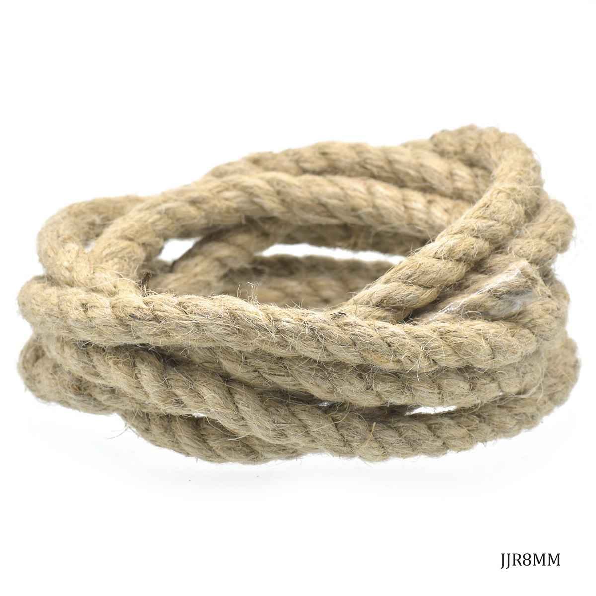 Natural Jute Rope 8MM Thick 2 Meter Long JJR8MM