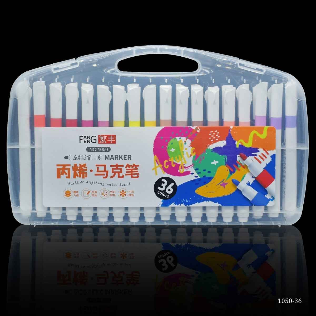 Acrylic Marker Marks On Anything Water Based 36 Colour 1050-36
