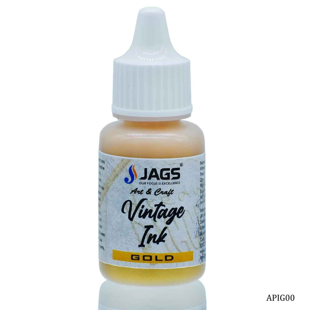 Acrylic Painter Vintage Ink Colors Gold Color 15 ML APIG00