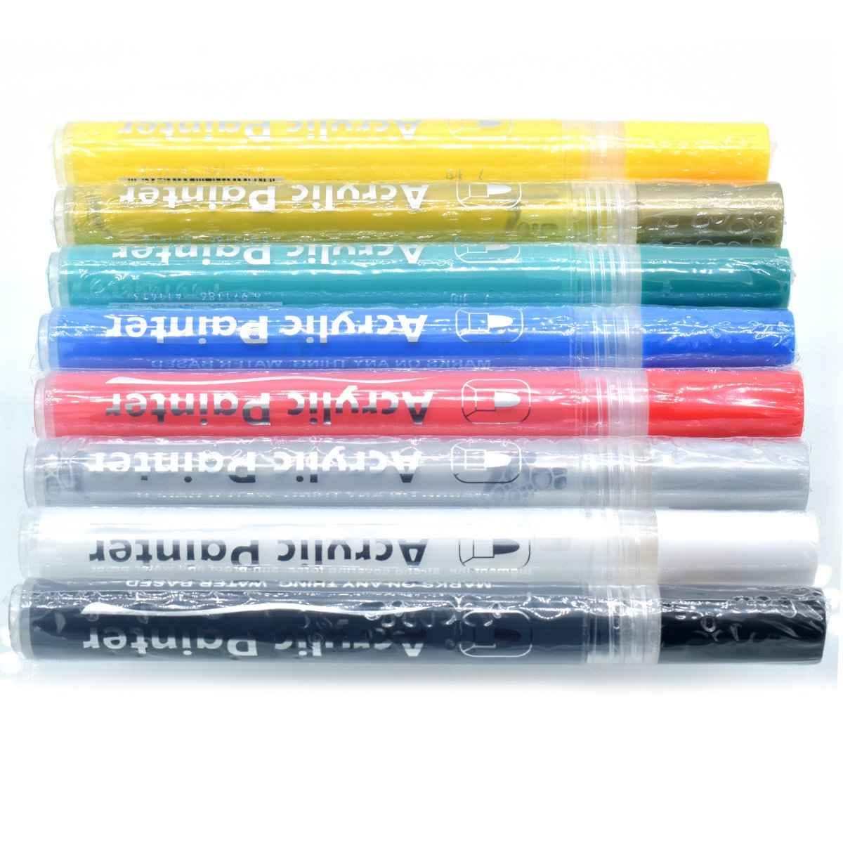 Acrylic Painter Water Based Marker 8 Pcs Set S1000-8