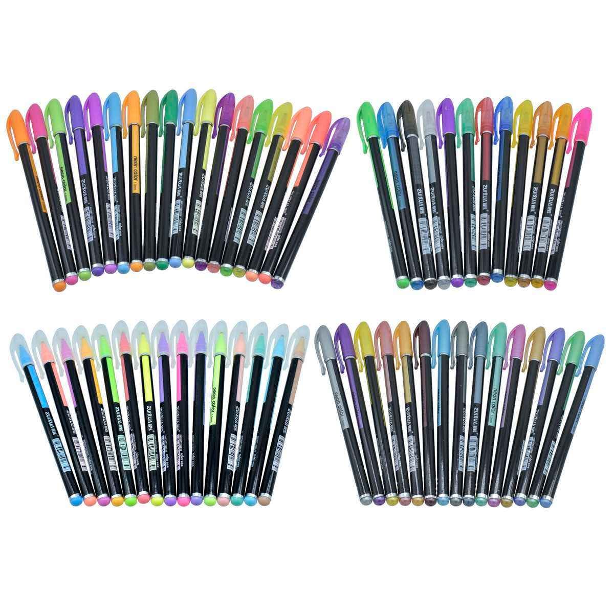 Glitter Pen Neon Color 1.0MM 60 Pcs Set HG6107-60