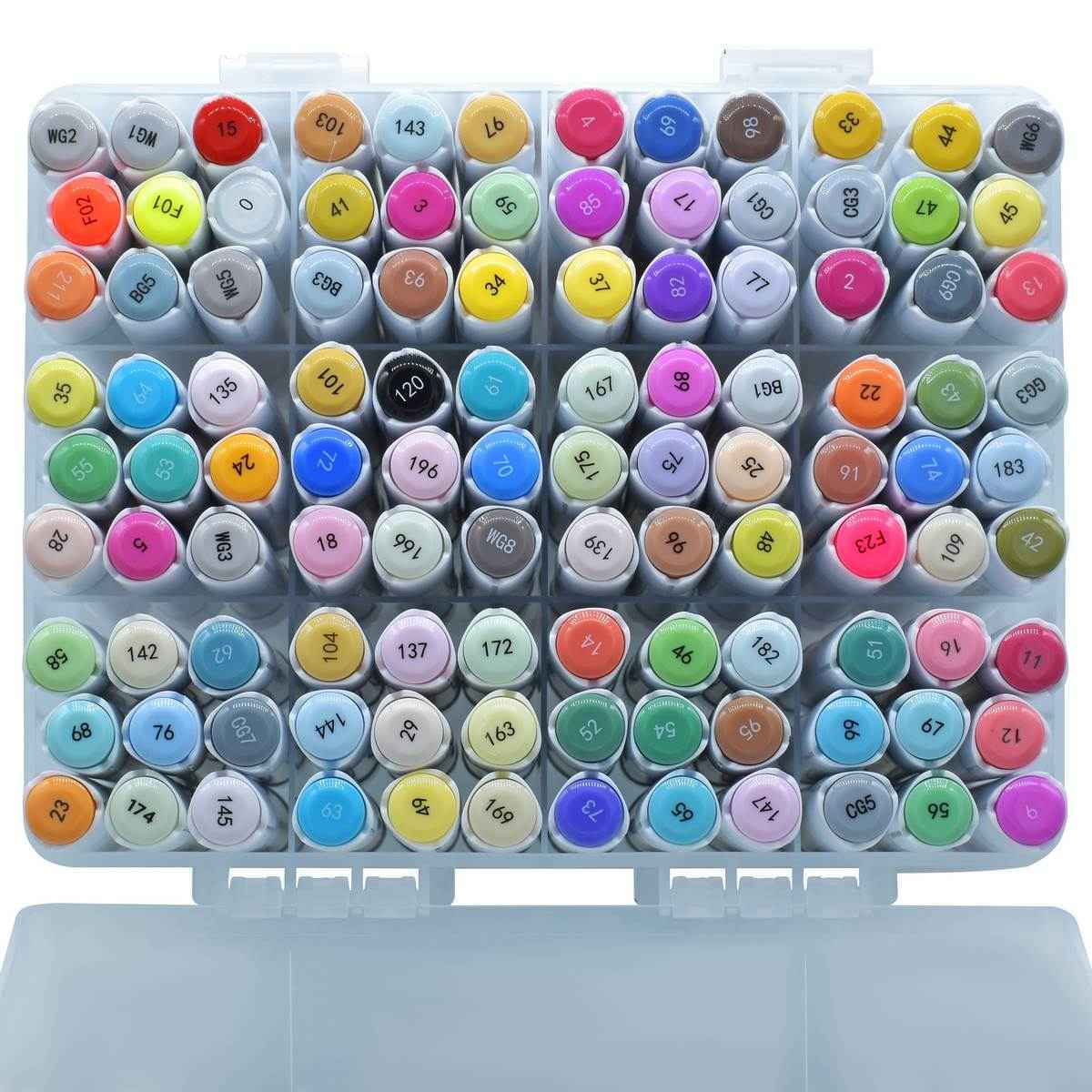 Graphmaster Alcohol Marker Chisel & Fine Tip Set Of 108 Pcs GM1020108