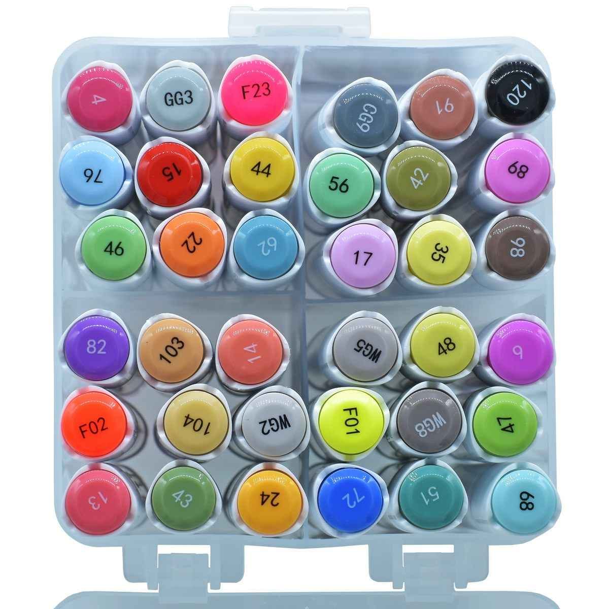 Graphmaster Dual Tipped Alcohol Marker Chisel & Fine Tip Pack of 36 Pcs GM1020-36