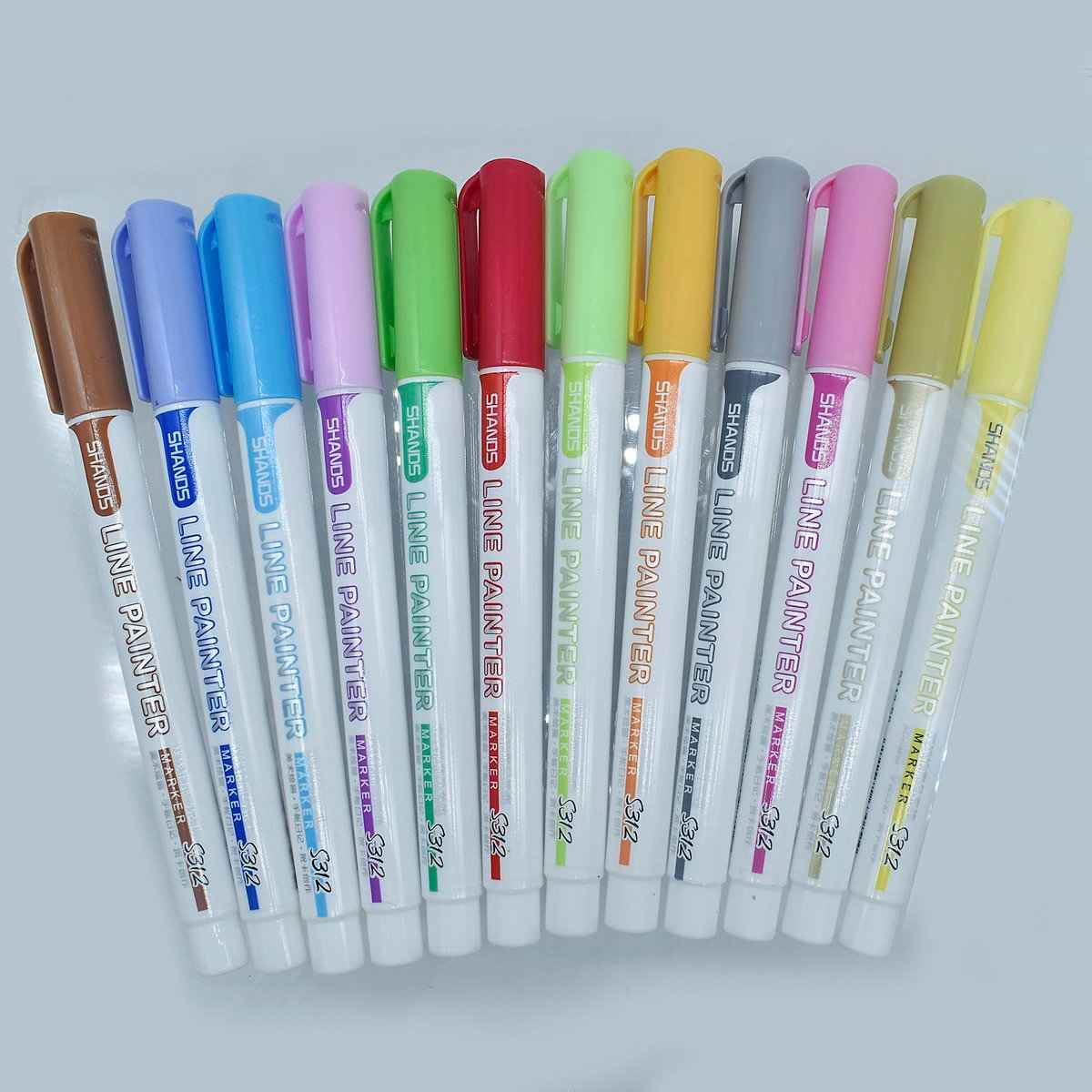 Shands Line Painter Marker 12 Colour S312-12
