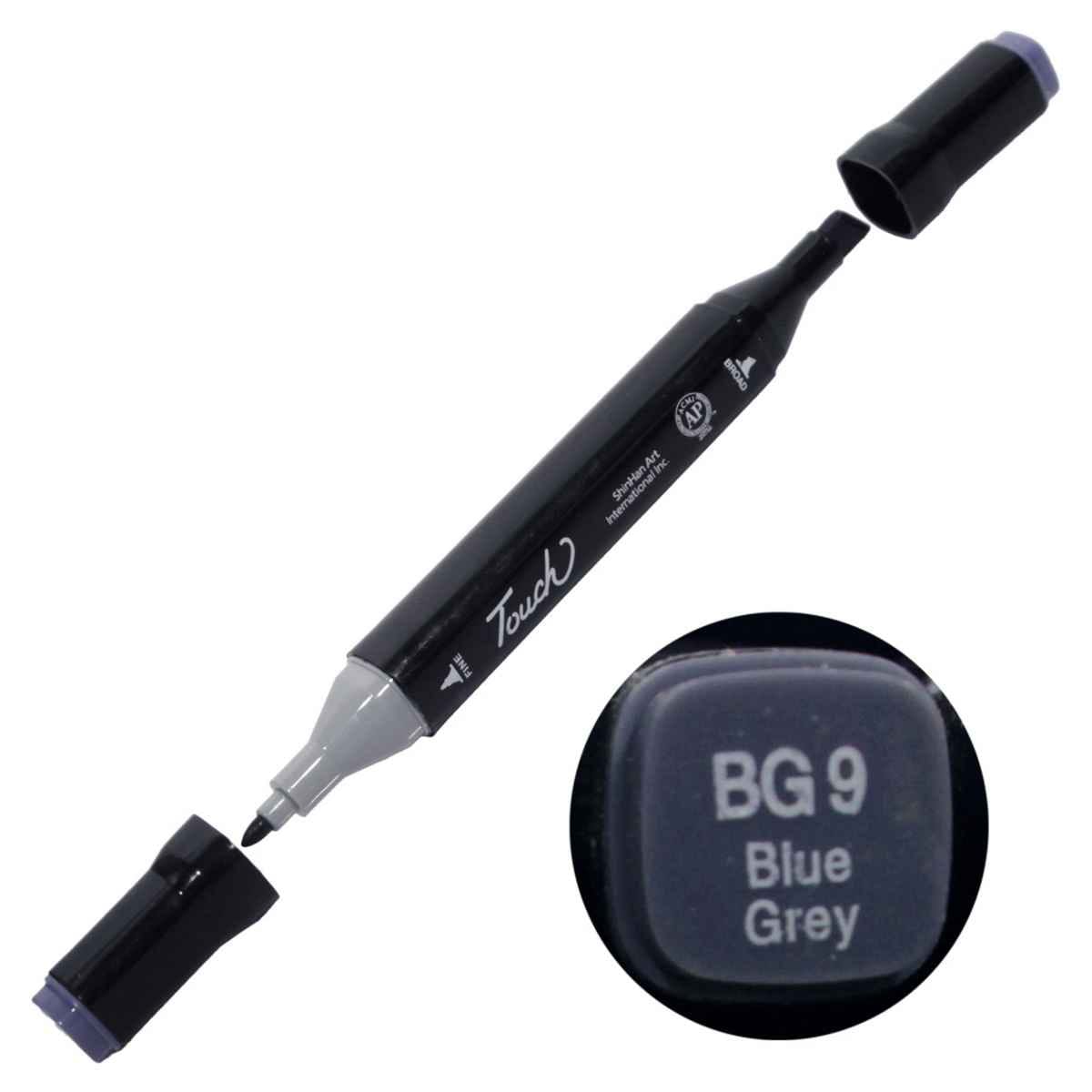 Blue Grey Touch Marker 2in1 Pen 1 Piece TMBG9