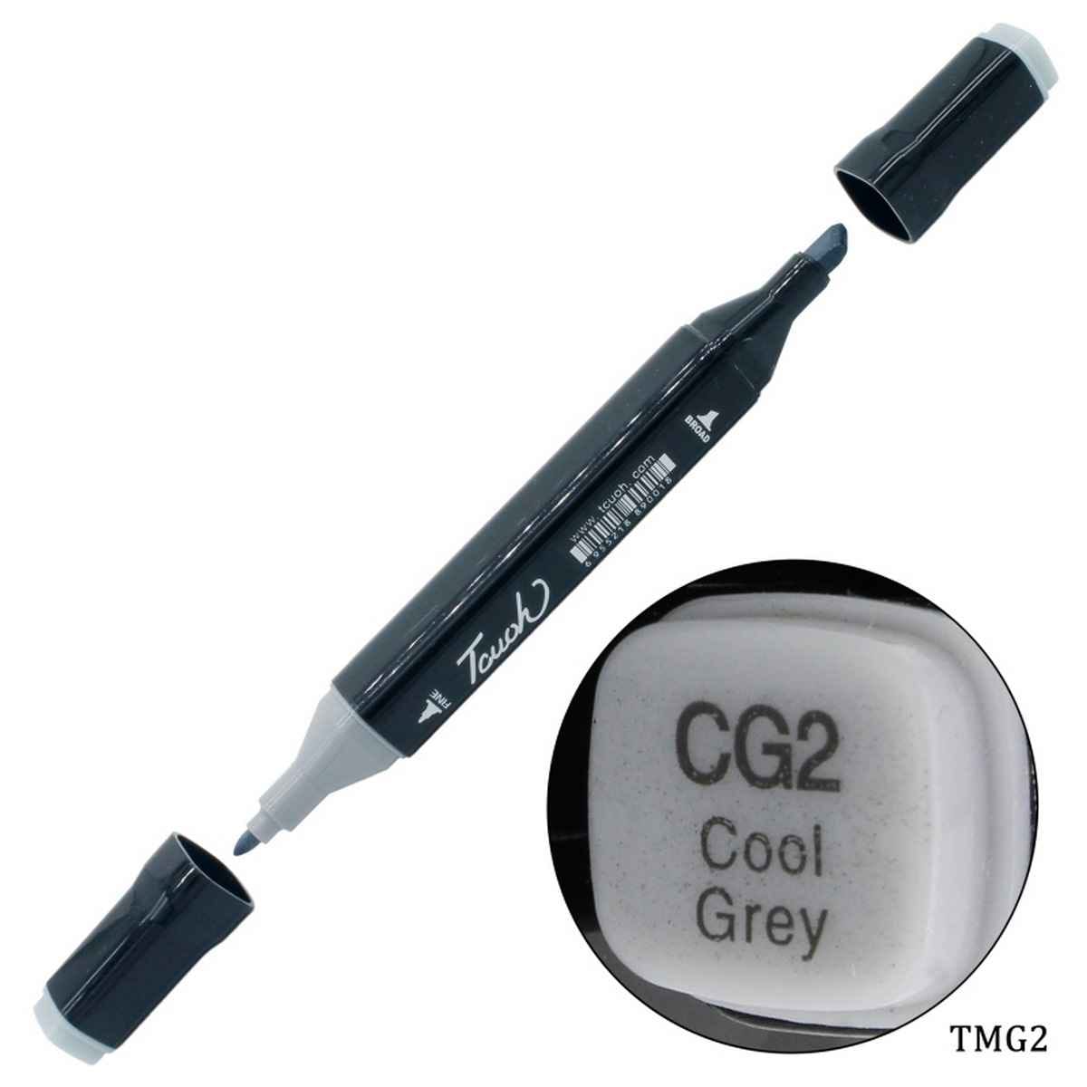 Cool Grey Touch Marker 2in1 Pen 1 Piece TMCG2