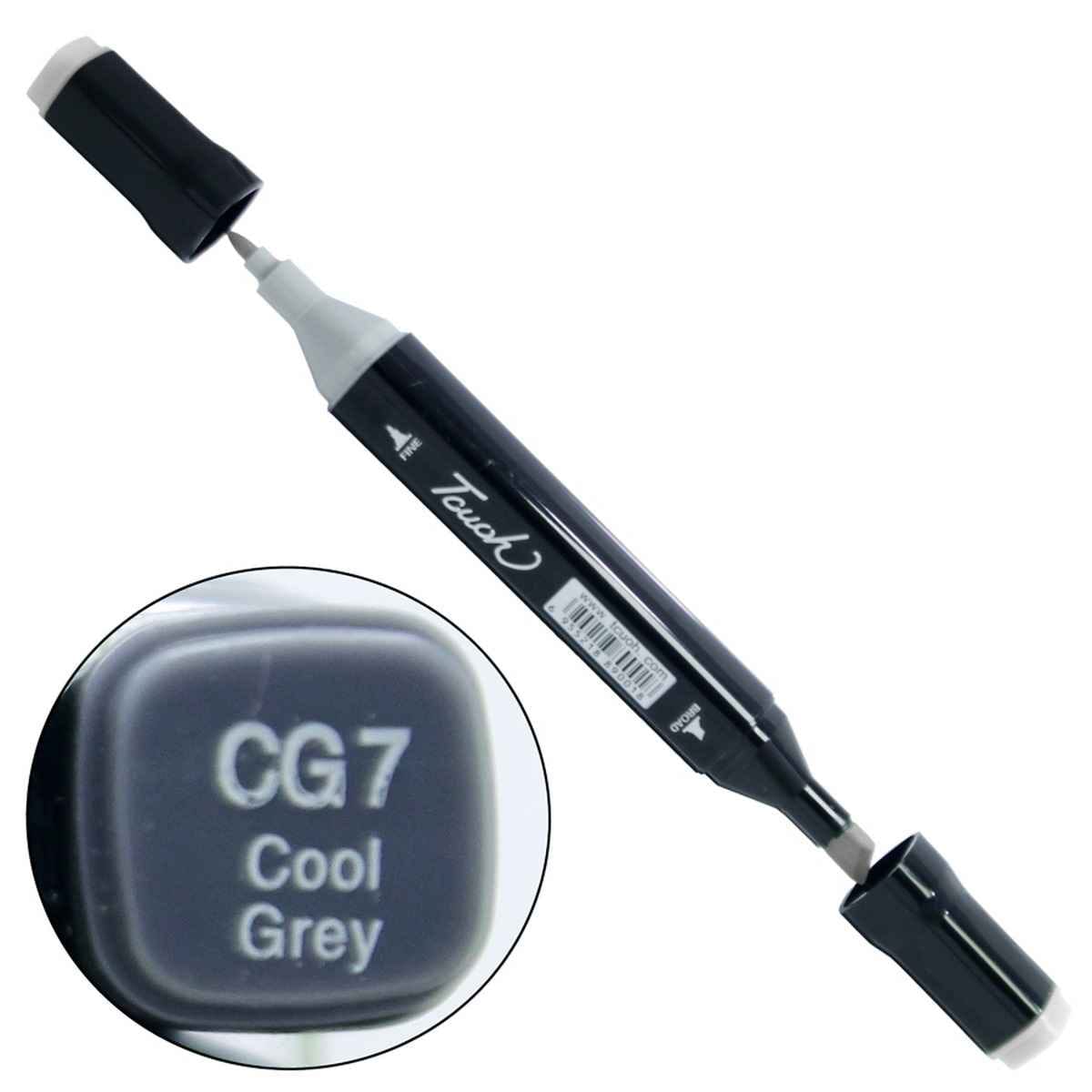 Cool Grey Touch Marker 2in1 Pen 1 Piece CG7 TM-CG7
