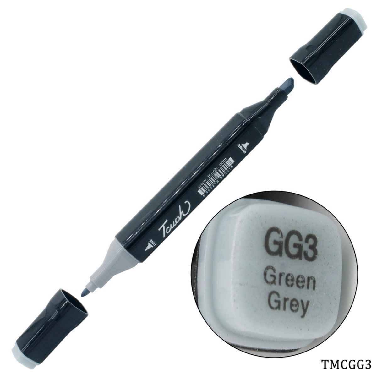 Green Grey Touch Marker 2in1 Pen 1 Piece GG3 TM-GG3