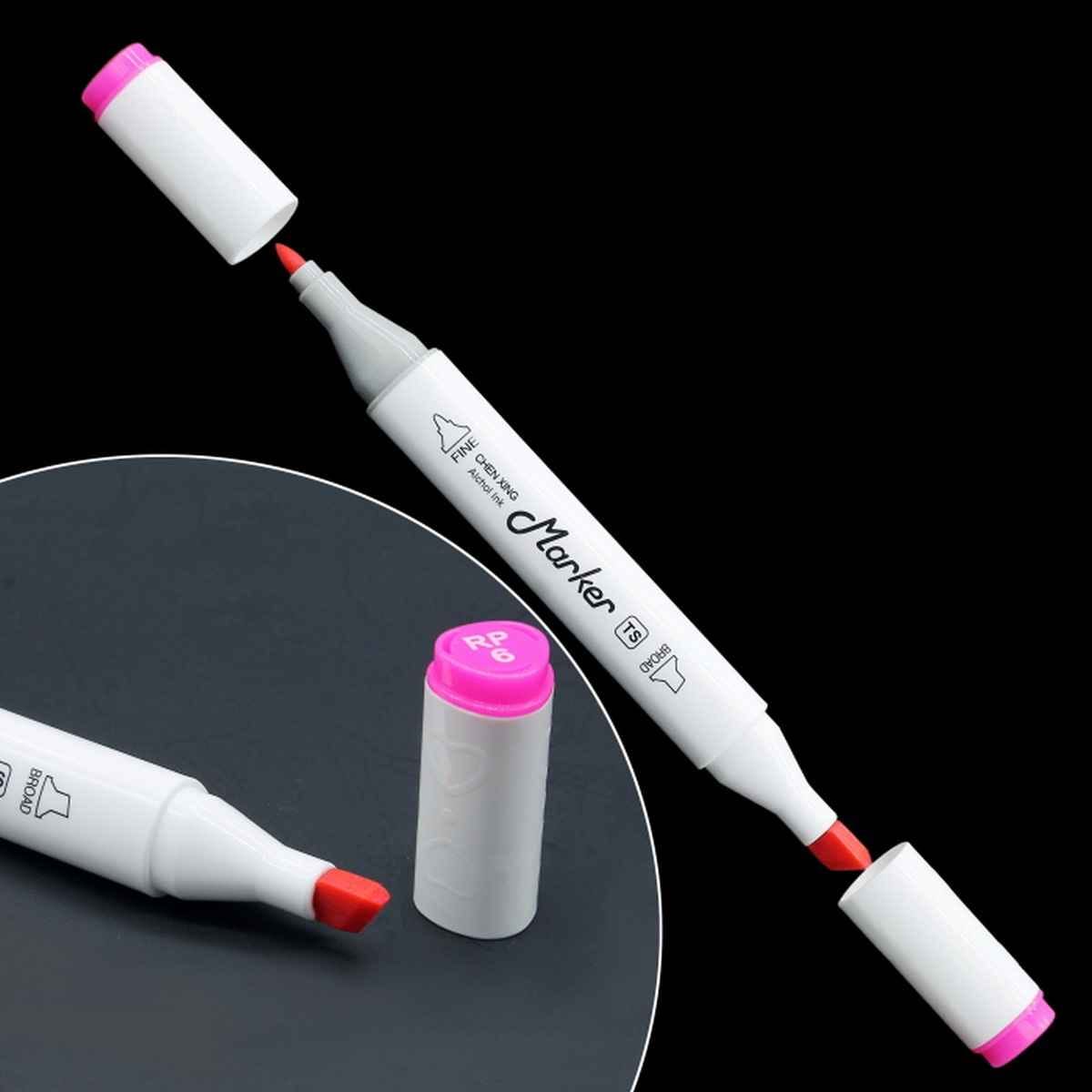 Dual Tipped Touch Marker 2in1 Pen Set With Box 24pcs 2588-24