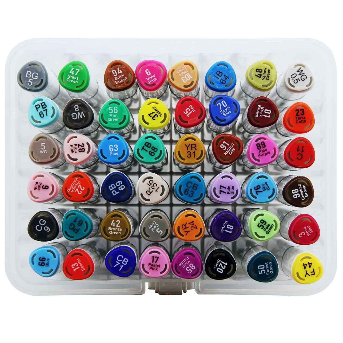 Dual Tipped Touch Marker Pen 2in1 Set With Box 48pcs 2588-48