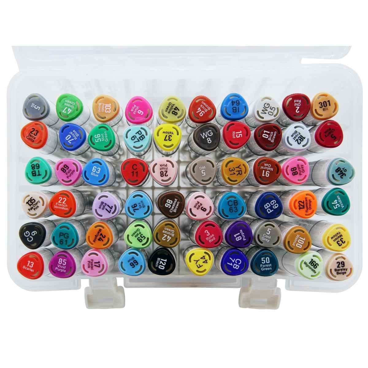 Dual Tipped Touch Marker Pen 2in1 Set With Box 60pcs Set 2588-60
