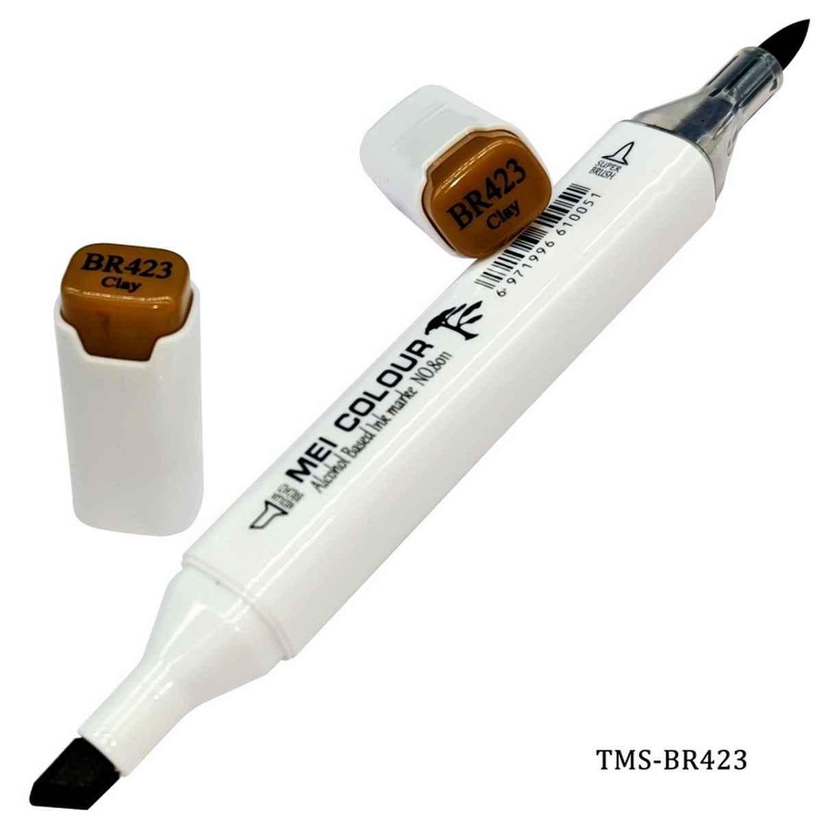 Dual Tipped Clay Touch Marker Soft Pen 2in1 TMS-BR423