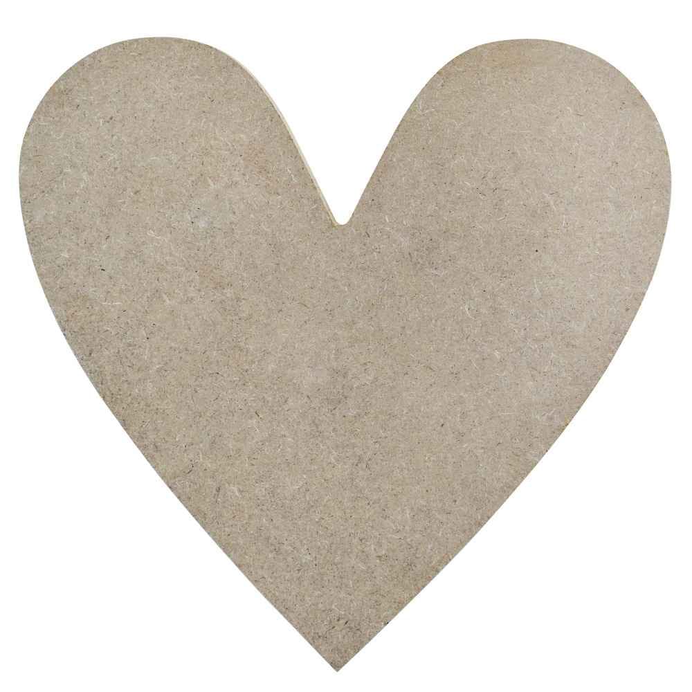 MDF Heart Cut Out Sheet 12mm Thick 10.63 X 10 Inch M8HC01