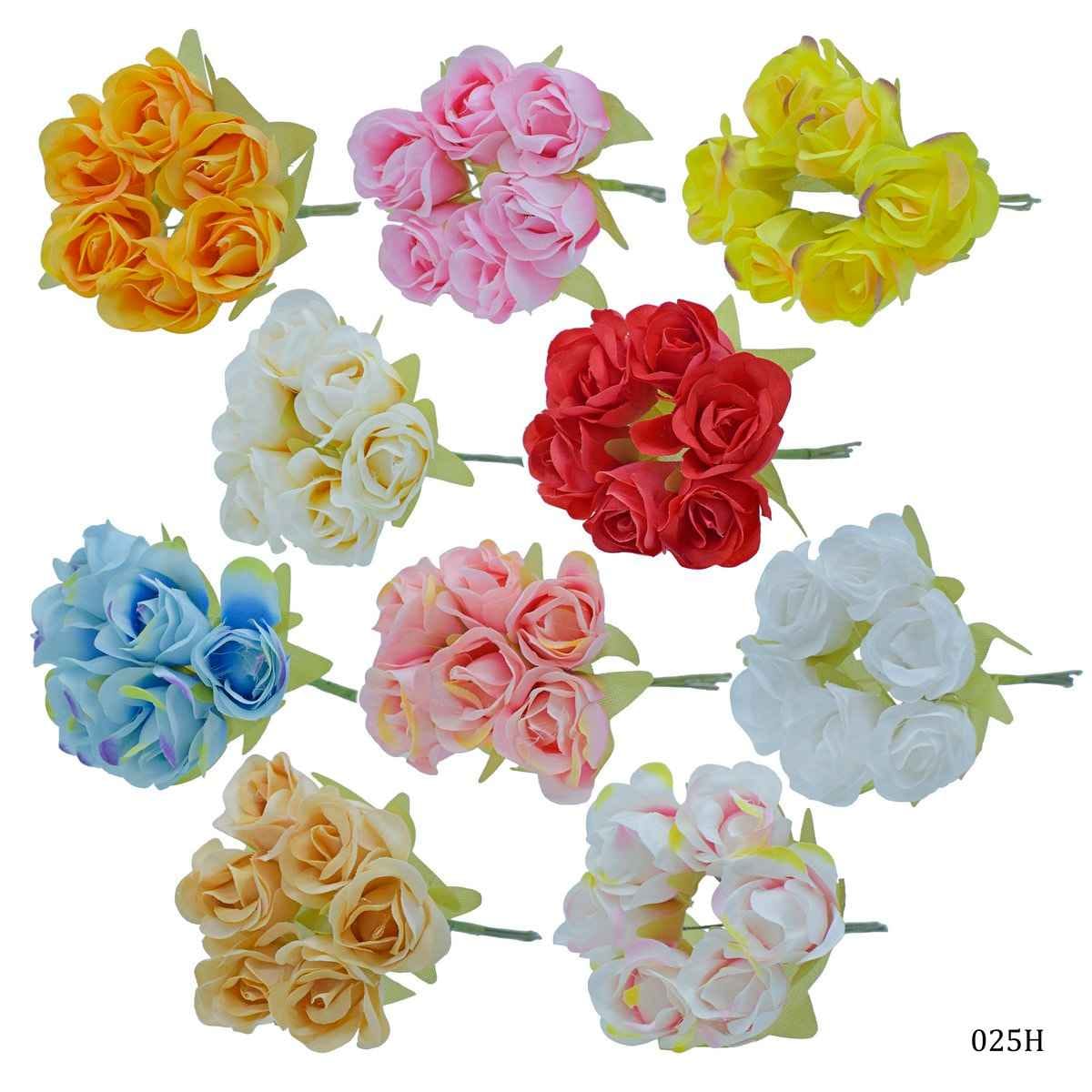 Artificial Cloth Flower 60 Pcs Set 025H