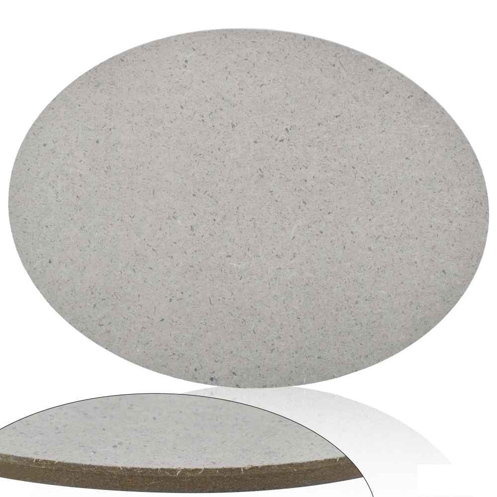 MDF Oval Cut Out Sheet 8mm Thick 6.86 X 9 Inch M8OC00
