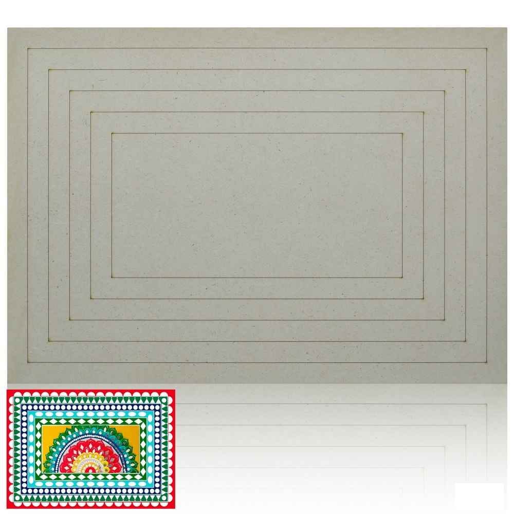 MDF Lippen Art Lined Cut Out Sheet 4mm A4 10 Inch MCS402