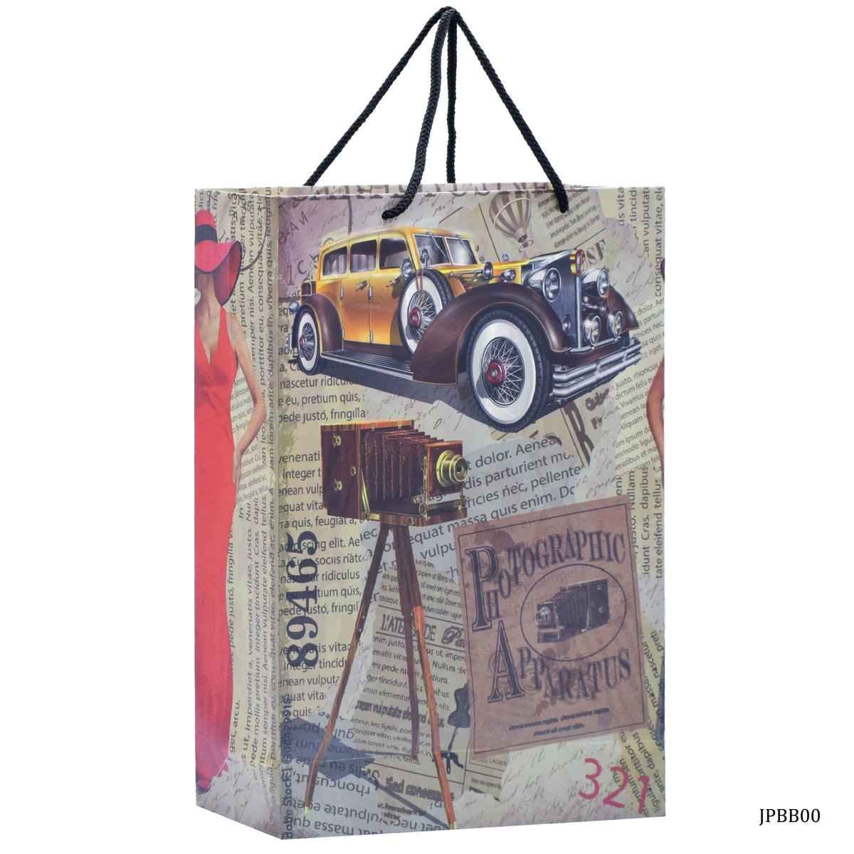 Eco Friendly Paper Bag Big B4 14.3X 10.1 Inches Vintage Posters JPBB00