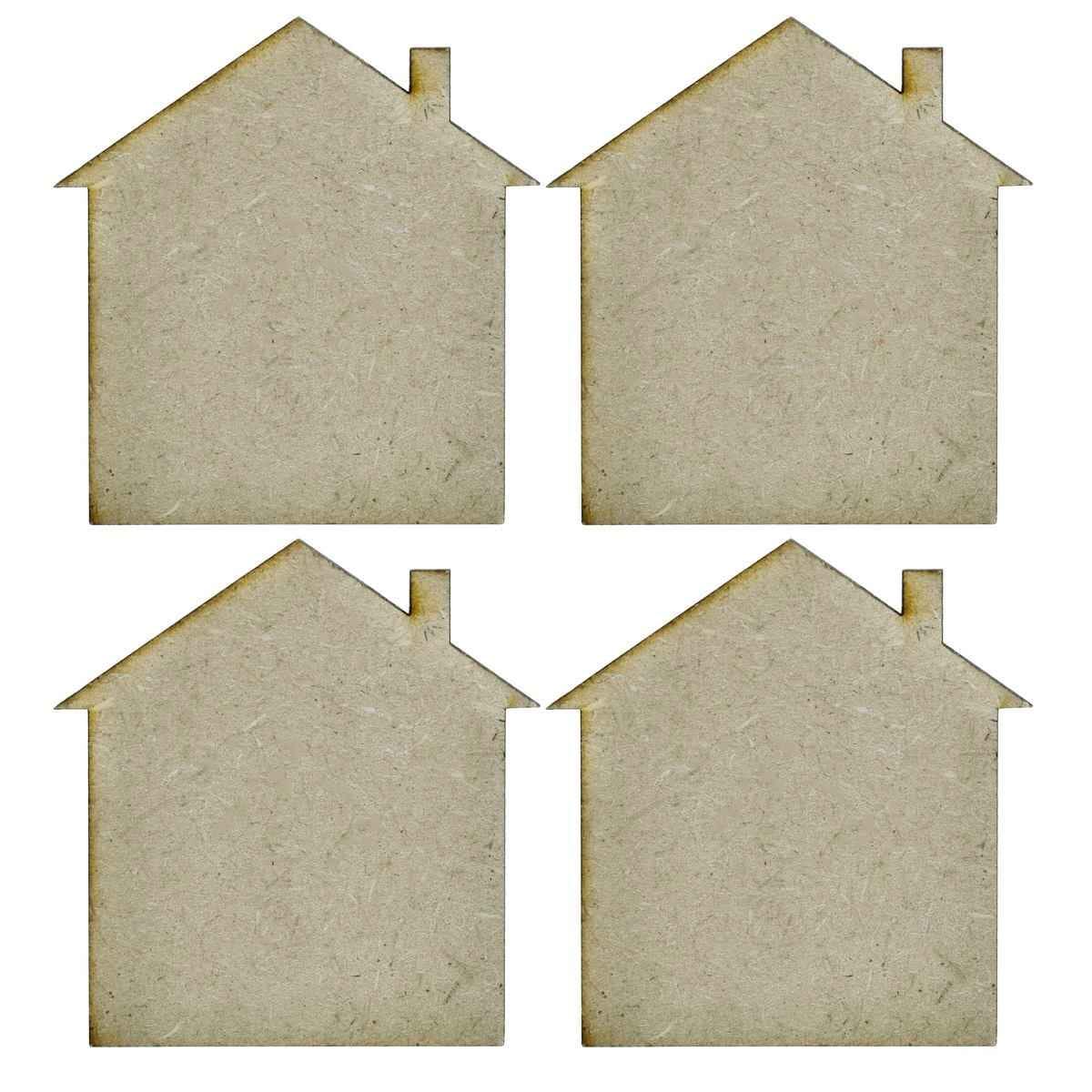 MDF Home DIY Plate 2 Inch 4 Pcs Set MDP204