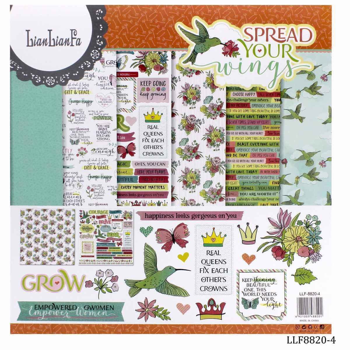 Scrapbook 12x12 Spread Your Wings LLF8820-4