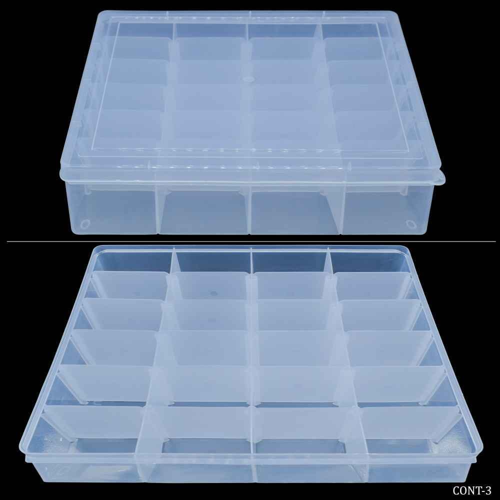 Plastic Container Storage Box with Adjustable 22 Partition CONT-3