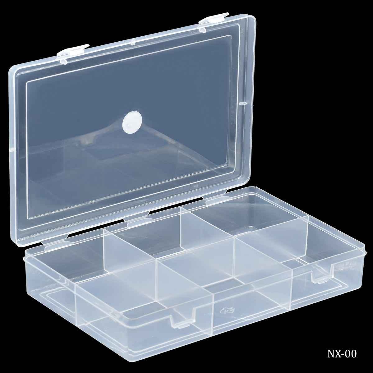 Plastic Storage Container 6 Compartments Box NX-00