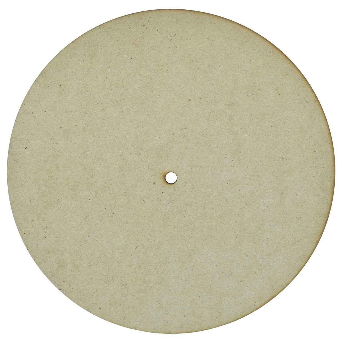 MDF Wooden Cut Out Plate Round With Hole 10X10 Inch 4MM Thick MPRW00