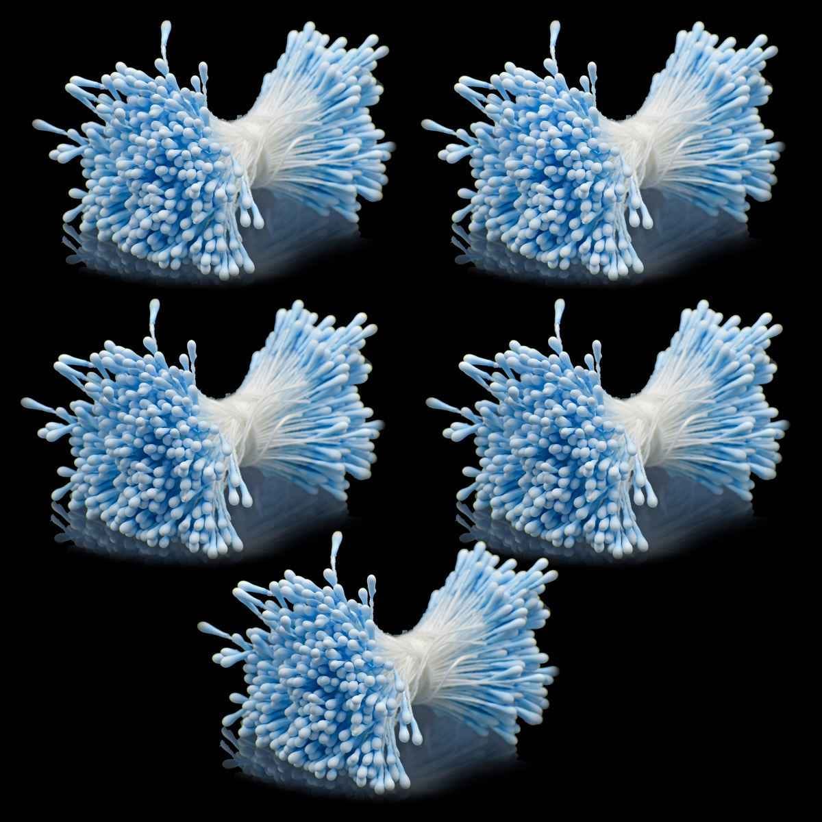 Blue Artificial Flower Polons Pack Of 5 Bold AFP2-BE