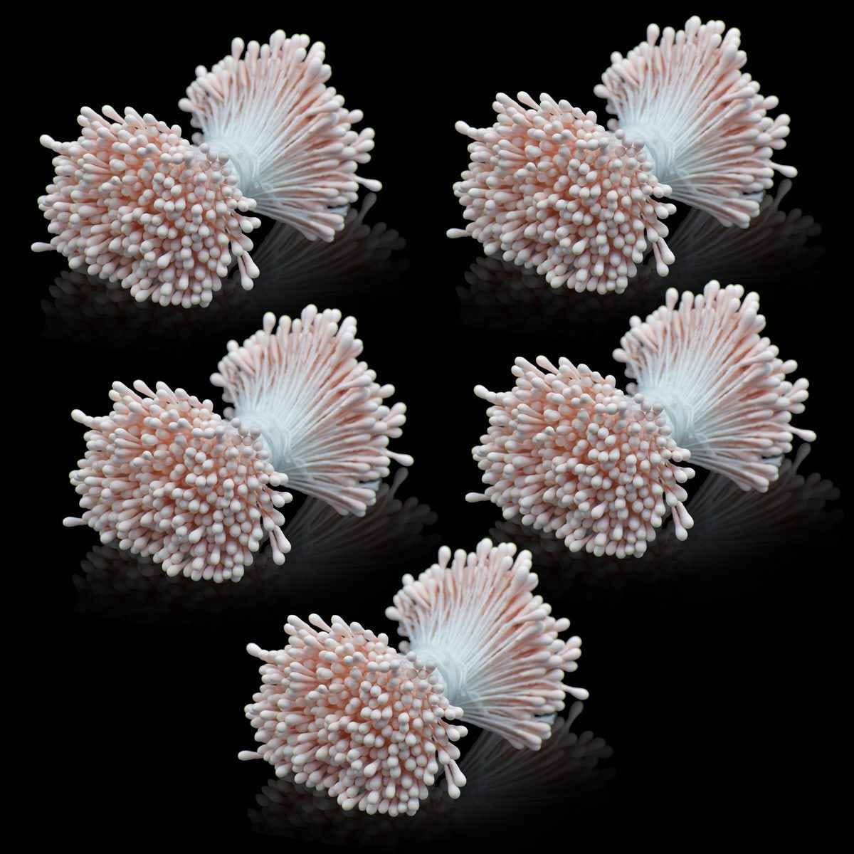 Bold Light Pink Artificial Flower Polons Pack Of 5 AFP2-PK
