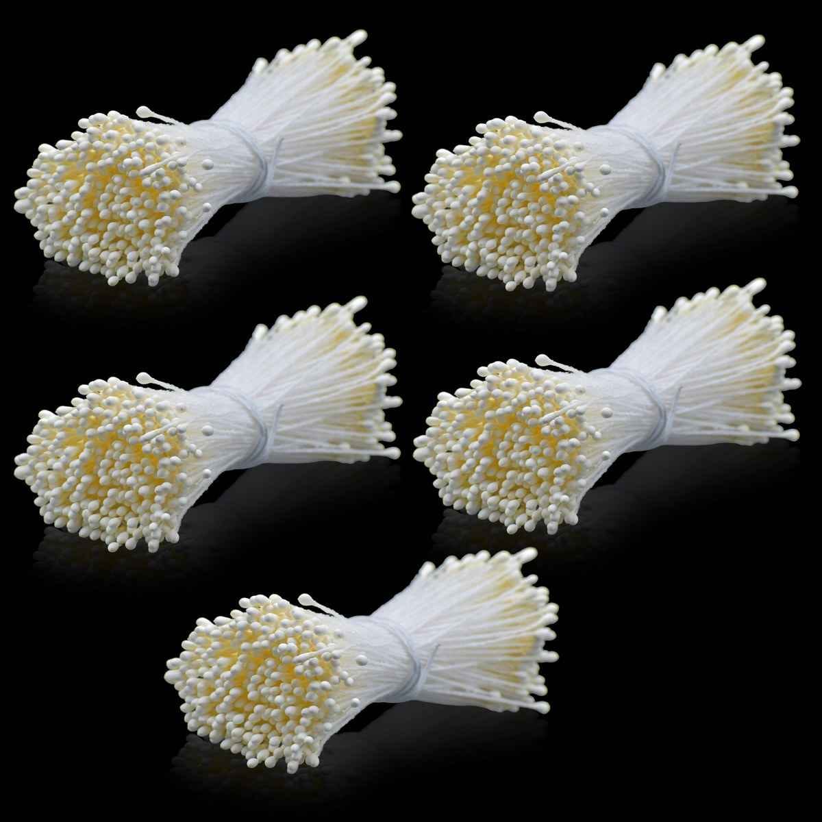 Cream Artificial Flower Polons Pack Of 5 AFP4-CM