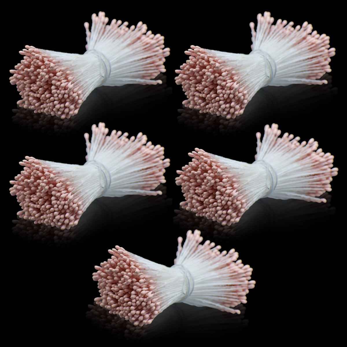 Peach Artificial Flower Polons Pack Of 5 AFP4-PH